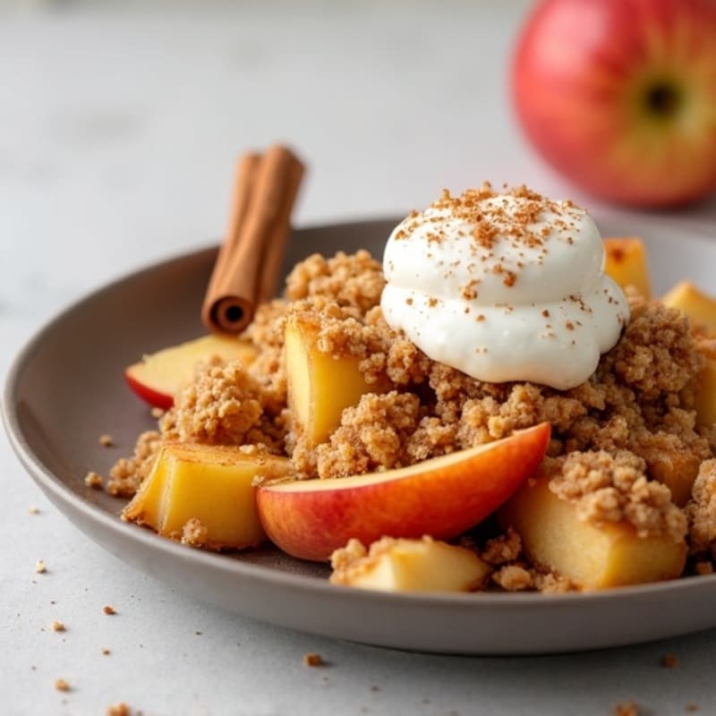 Warm Spiced Apple Oat Crumble