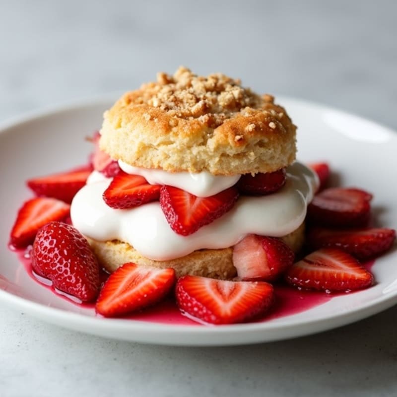 Protein-Packed Greek Yogurt Strawberry Shortcake