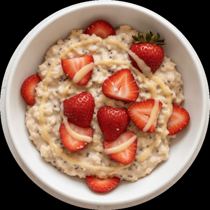 Strawberry Shortcake Overnight Oats