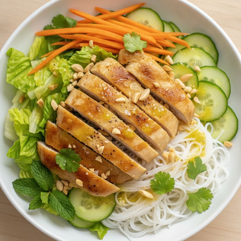 Lemongrass Chicken Vermicelli Bowl