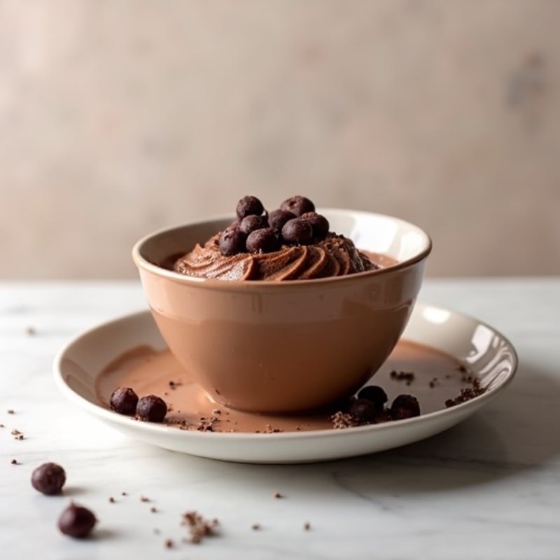 Silky Chocolate Protein Pudding with Greek Yogurt