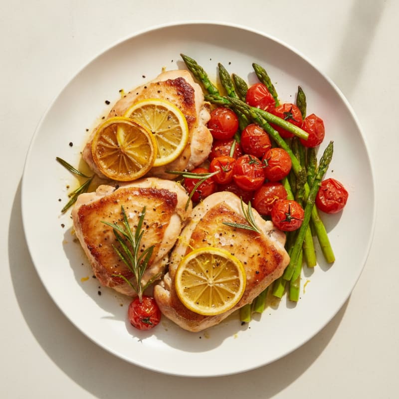 Lemon-Herb Roasted Chicken Thighs