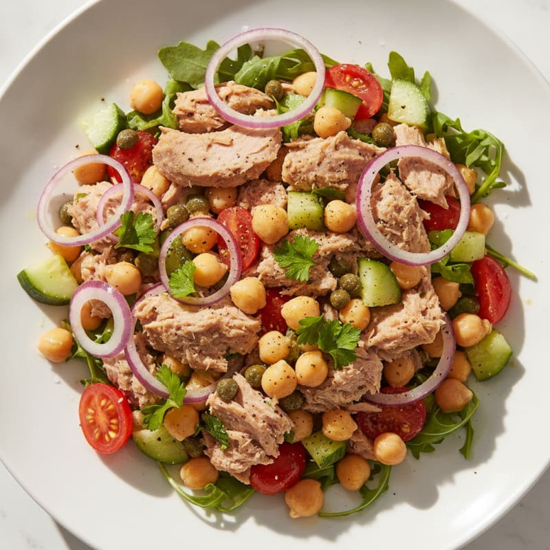 Mediterranean Tuna Salad with Capers