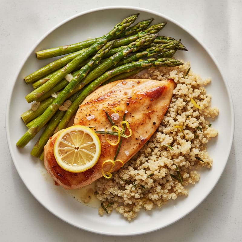 Lemon Herb Chicken with Roasted Asparagus