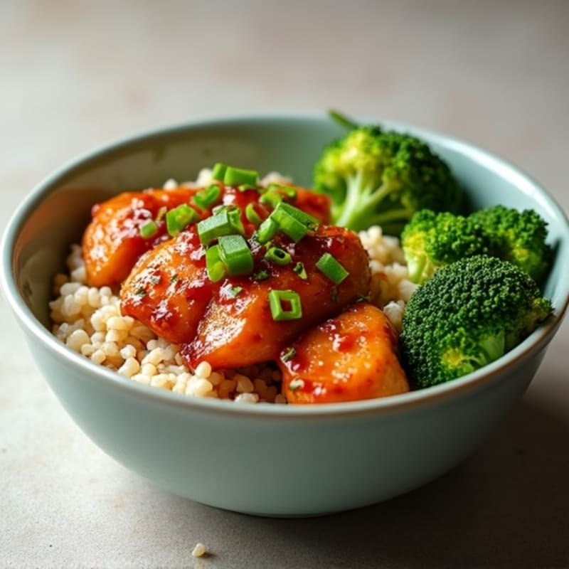 Sticky Ginger-Garlic Teriyaki Chicken Bowl