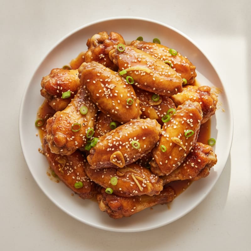 Honey-Garlic Glazed Chicken Wings
