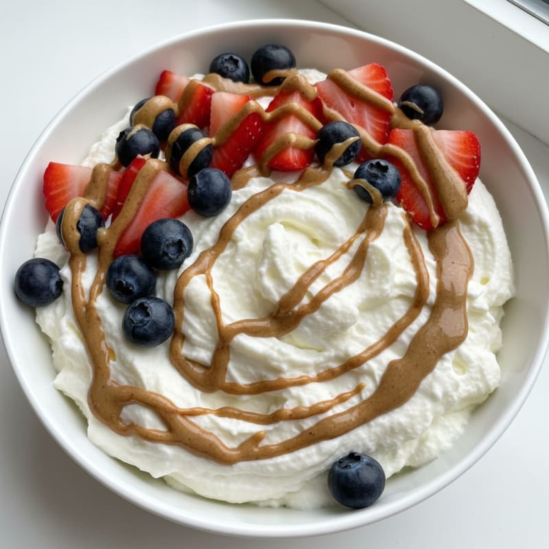 Creamy Greek Yogurt Protein Bowl with Berries and Almond Butter
