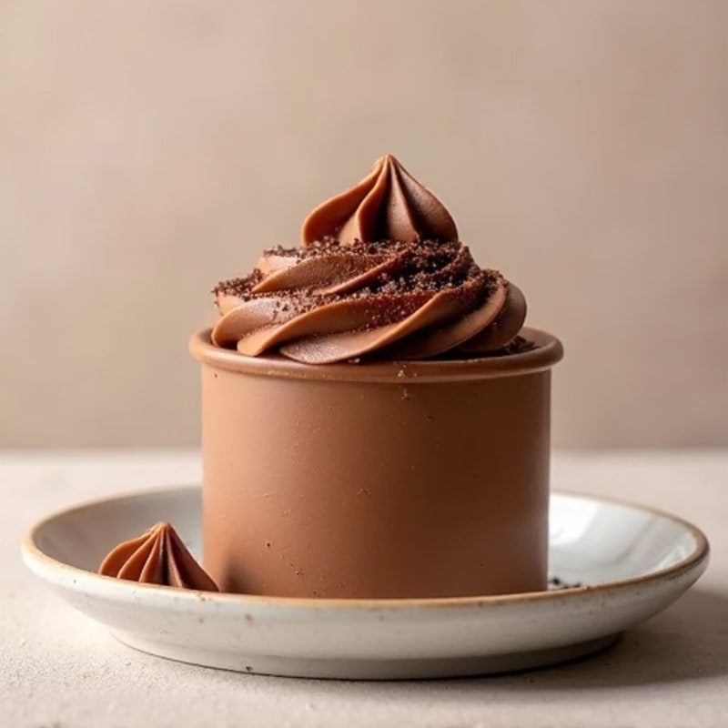 Chocolate Protein Mousse with Silken Tofu and Peanut Butter Swirl