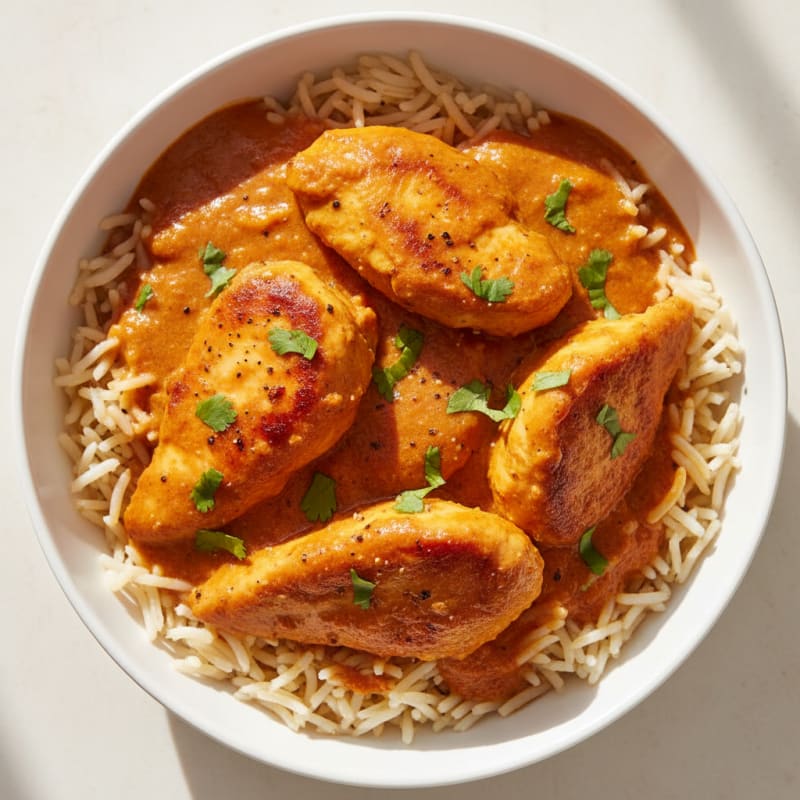 Creamy Spiced Butter Chicken with Basmati
