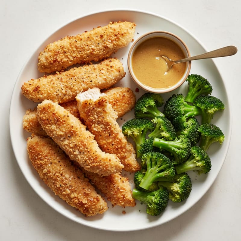 Baked Chicken Strips with Honey Mustard