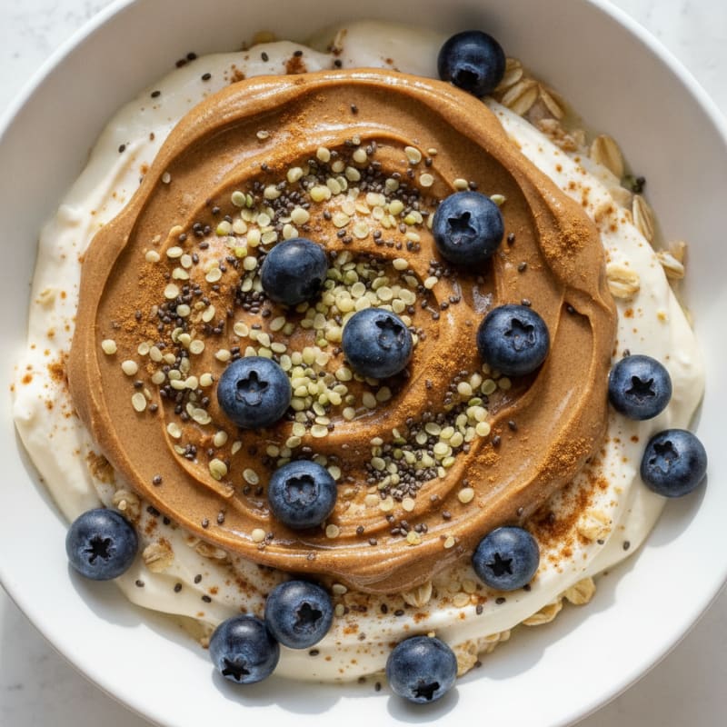 Nutty Protein Powder Breakfast Bowl