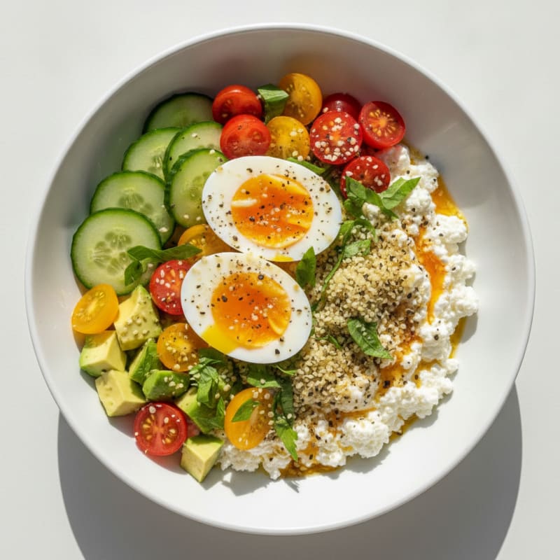 Savory Cottage Cheese Breakfast Bowl
