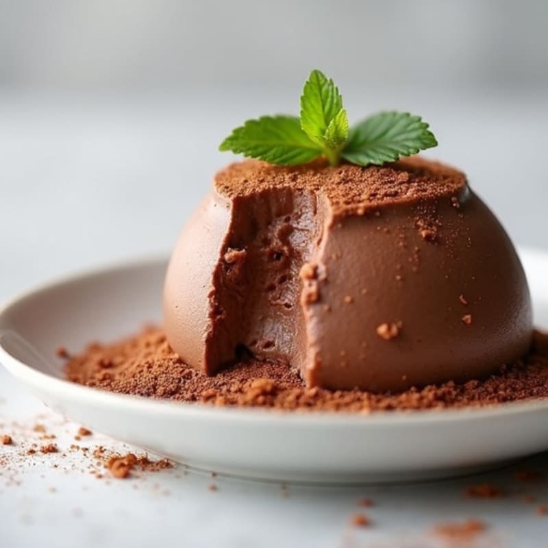 Silky Chocolate Protein Mousse with Cottage Cheese
