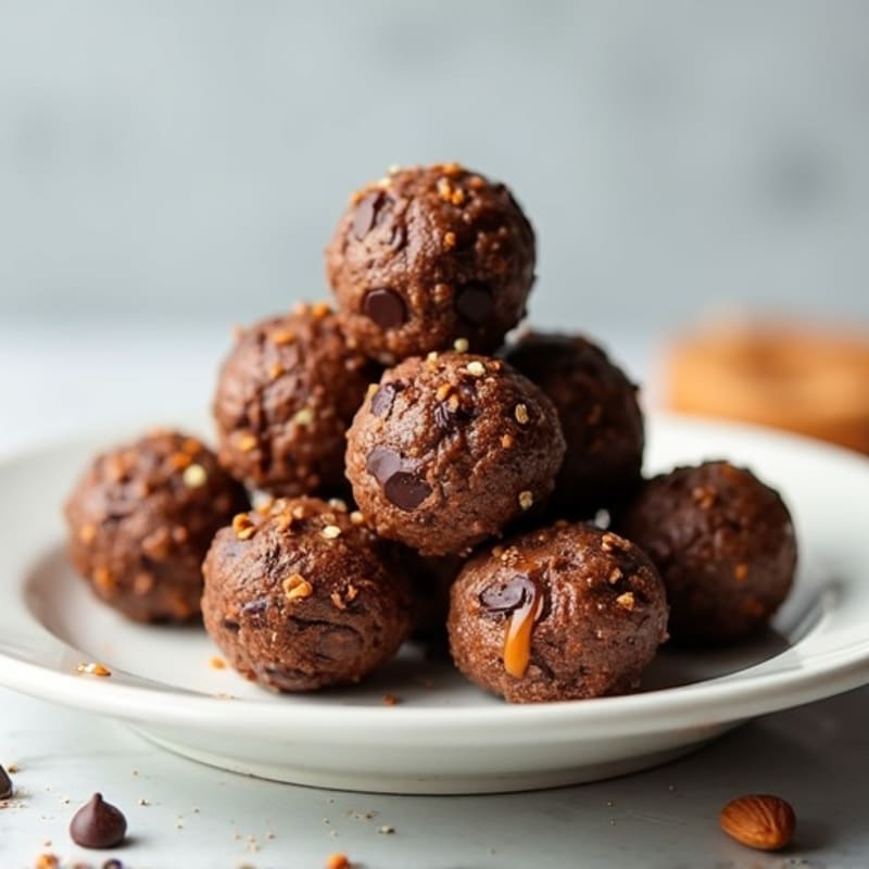 No-Bake Dark Chocolate Almond Energy Bites