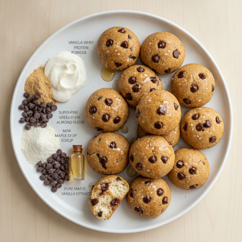 No-Bake Chocolate Chip Protein Bites