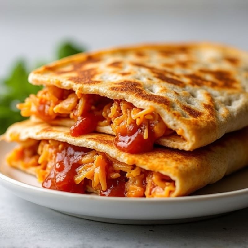 Crispy BBQ Chicken Quesadilla