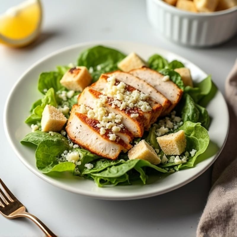 Healthy Chicken Caesar Salad