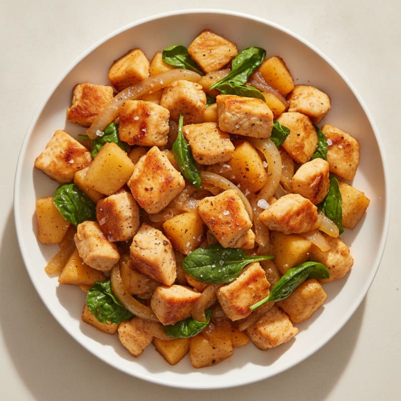 Apple Cinnamon Chicken Hash