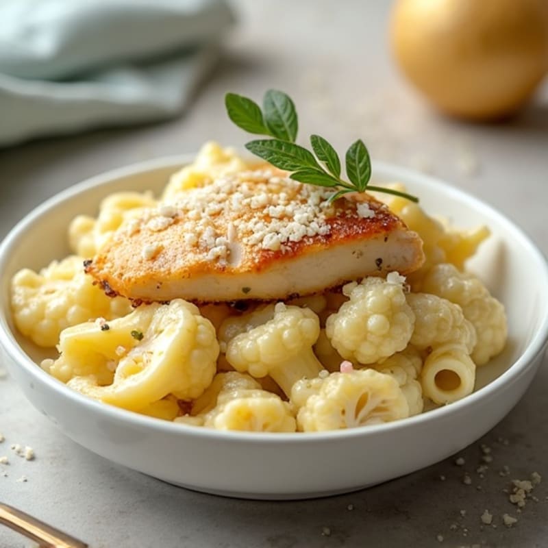 Creamy Cauliflower Chicken Alfredo