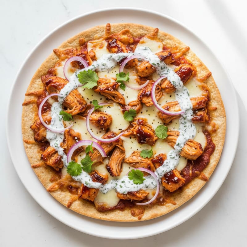 Crispy BBQ Ranch Chicken Pizza