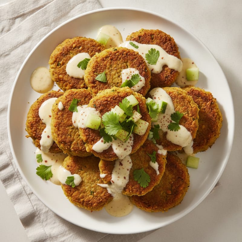 Crispy Falafel with Tahini