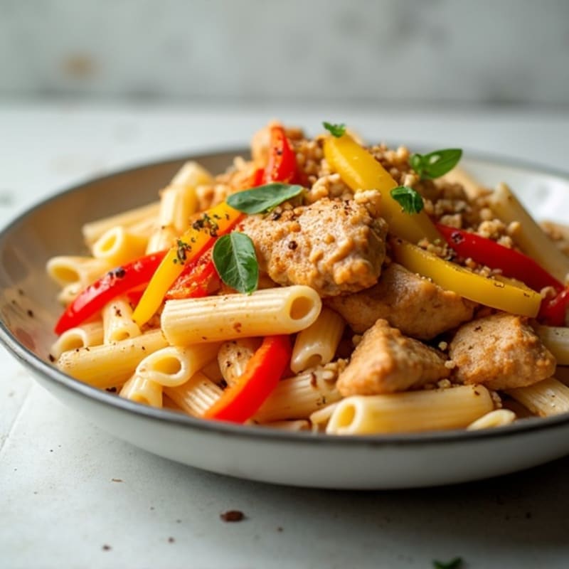 Creamy Cajun Chicken Pasta with Bell Peppers