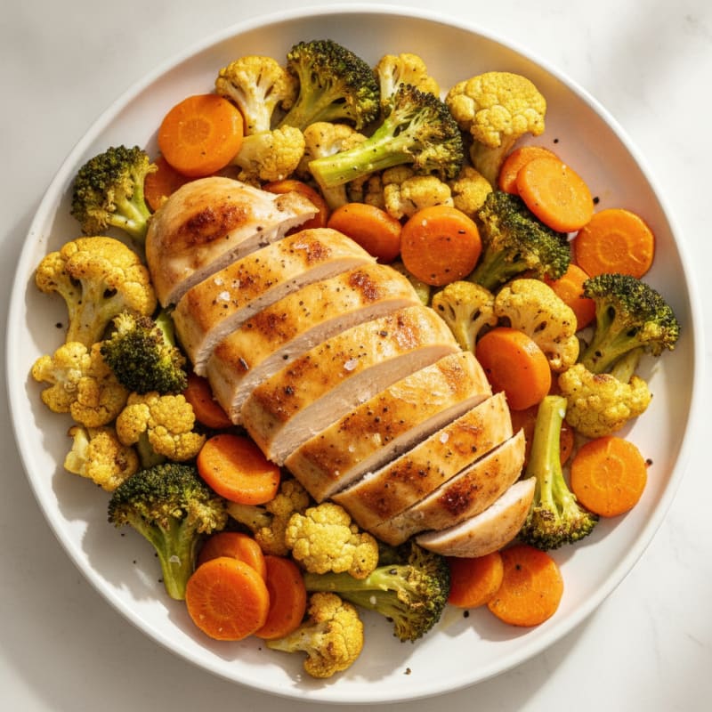 Turmeric-Spiced Chicken with Roasted Vegetables