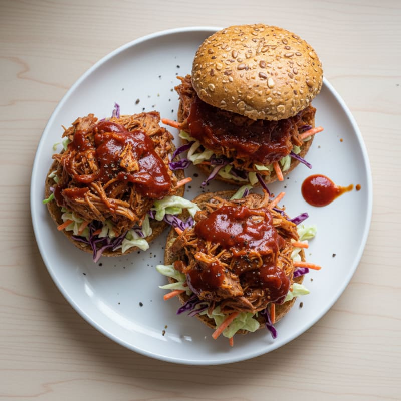 Slow-Cooked BBQ Pulled Pork Sandwiches