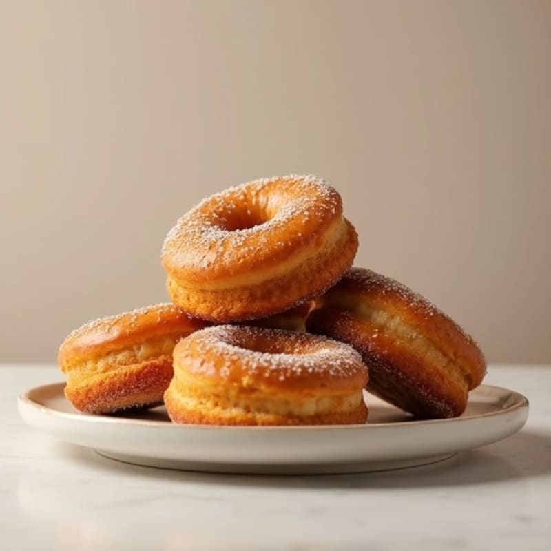 Baked Cinnamon-Maple Protein Donuts