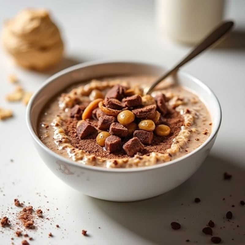 Peanut Butter Chocolate Protein Overnight Oats