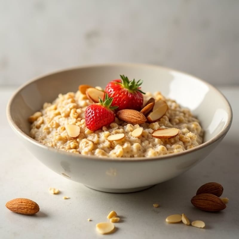 Protein-Packed Vanilla Almond Oatmeal Bowl