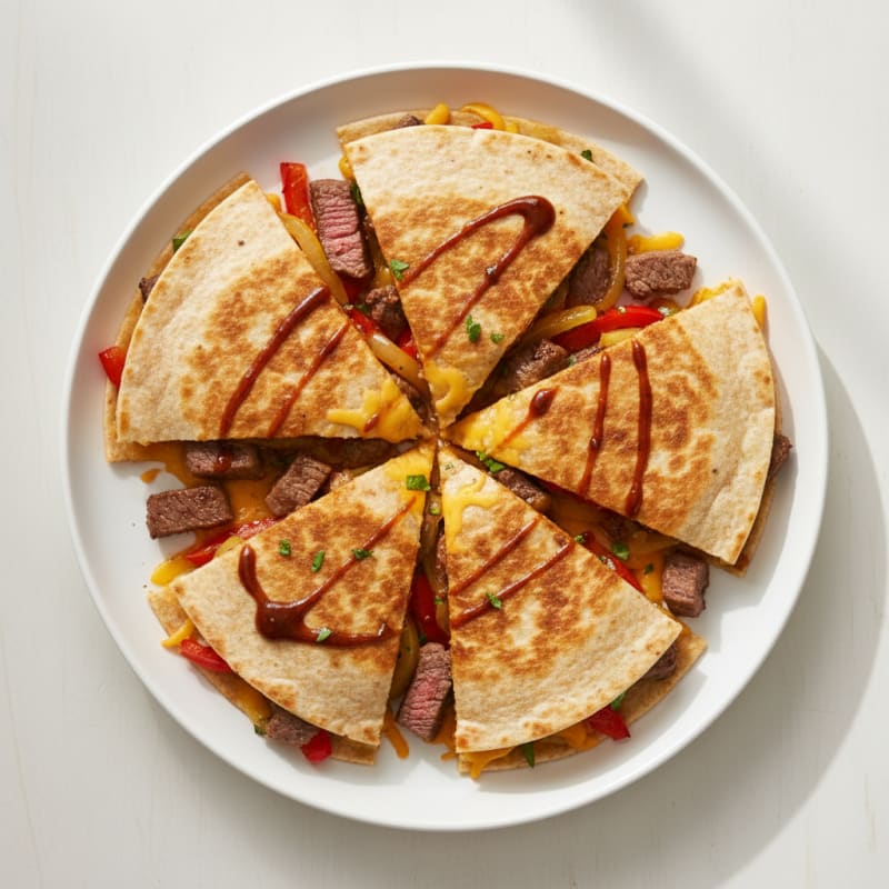 Pan-Seared Steak and Cheese Quesadillas