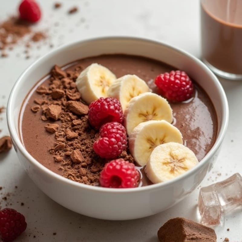 Chocolate Protein Smoothie Bowl with Almond Butter