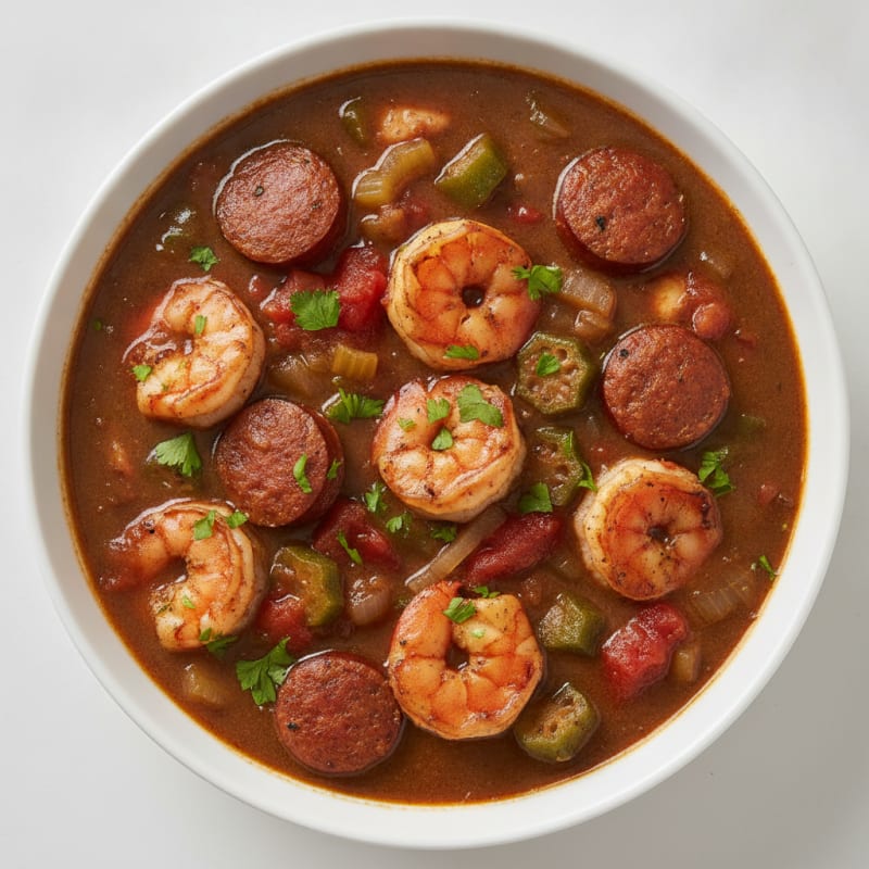 Creole Shrimp and Sausage Gumbo
