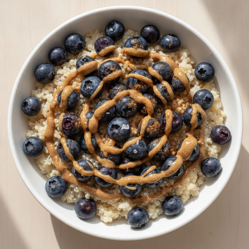 Warm Berry Vanilla Protein Quinoa