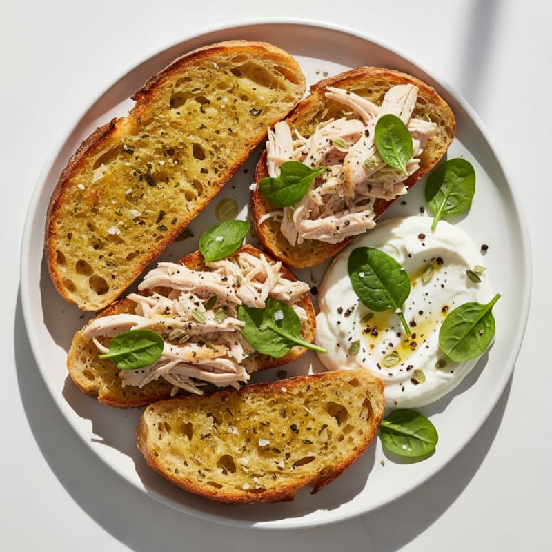 Golden Garlic-Herb Sourdough Loaf