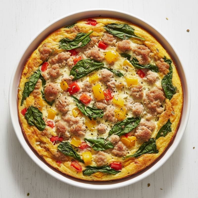 Savory Egg and Turkey Sausage Bake