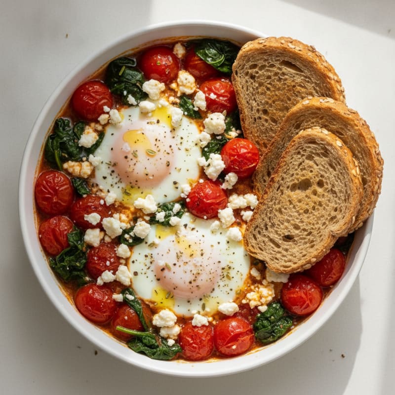 Baked Eggs with Roasted Tomatoes