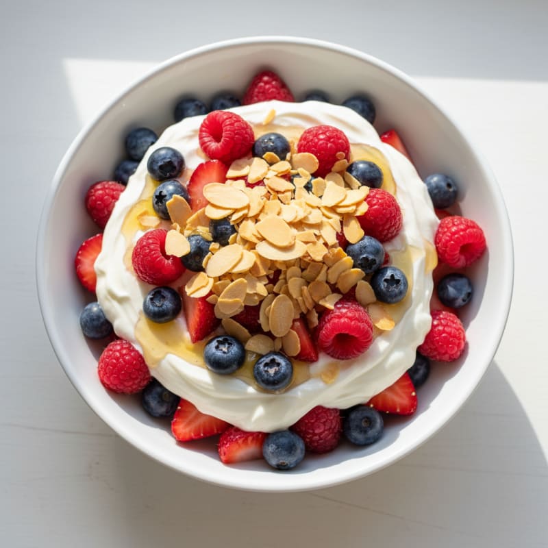 Creamy Greek Yogurt Protein Parfait with Mixed Berries