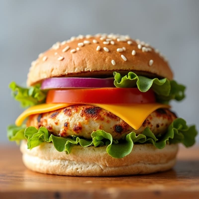 Juicy Grilled Chicken Burger