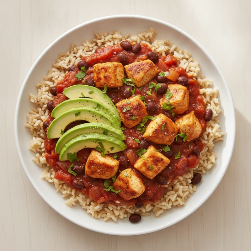 Dairy-Free Chicken Enchilada Rice Bowl