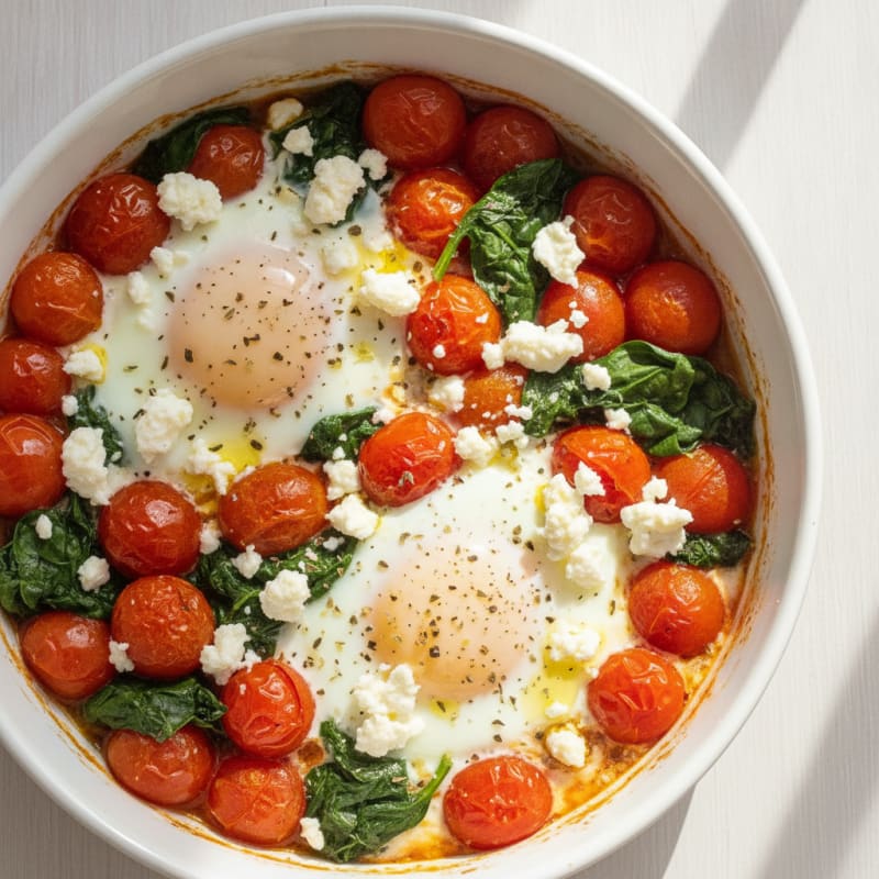 Baked Eggs with Roasted Tomatoes