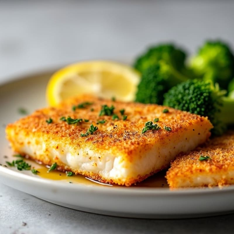 Crispy Air-Fried Lemon-Herb Fish Fillets