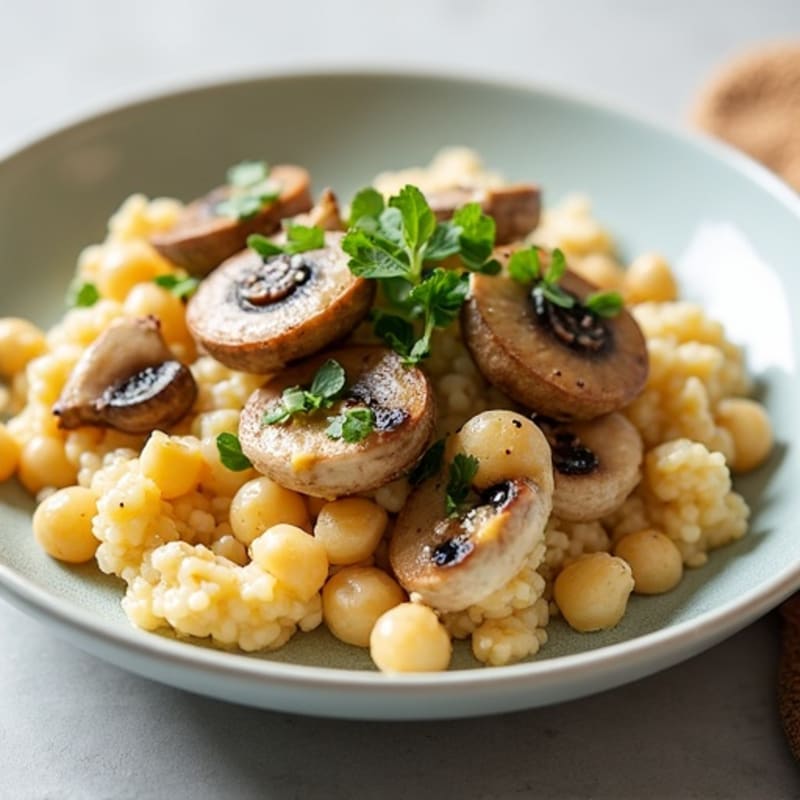 Creamy Wild Mushroom Cauliflower Risotto