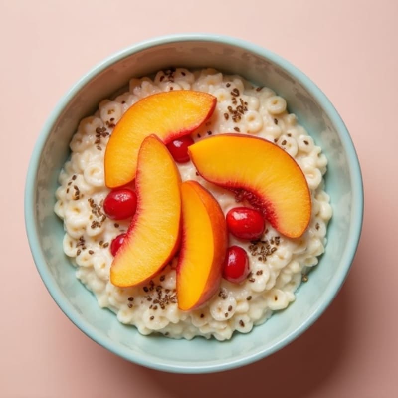 Creamy Peach Overnight Oats