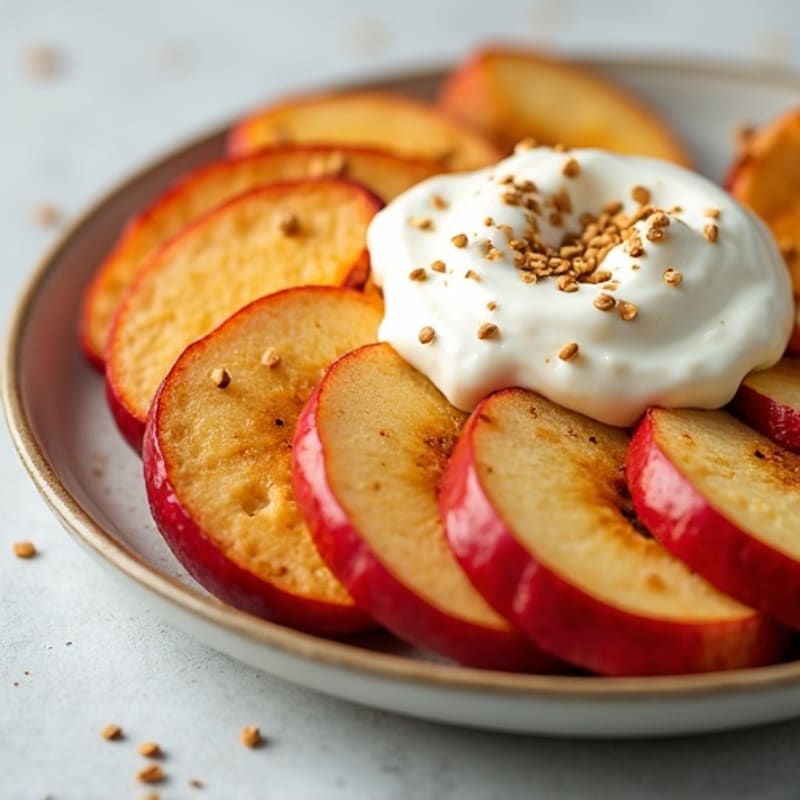Crispy Apple Slices with Creamy Almond Butter