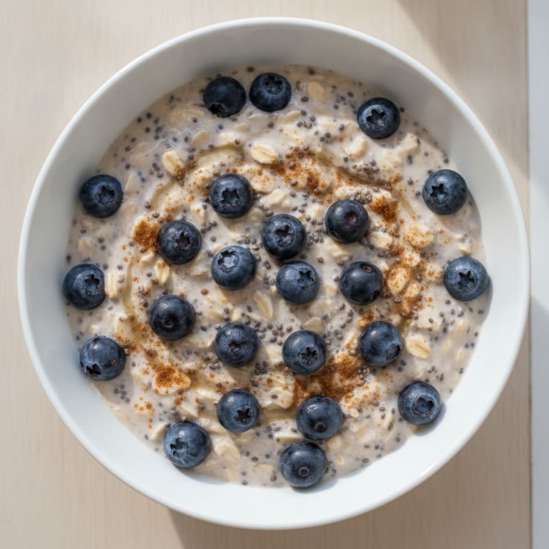 Blueberry Chia Overnight Oats