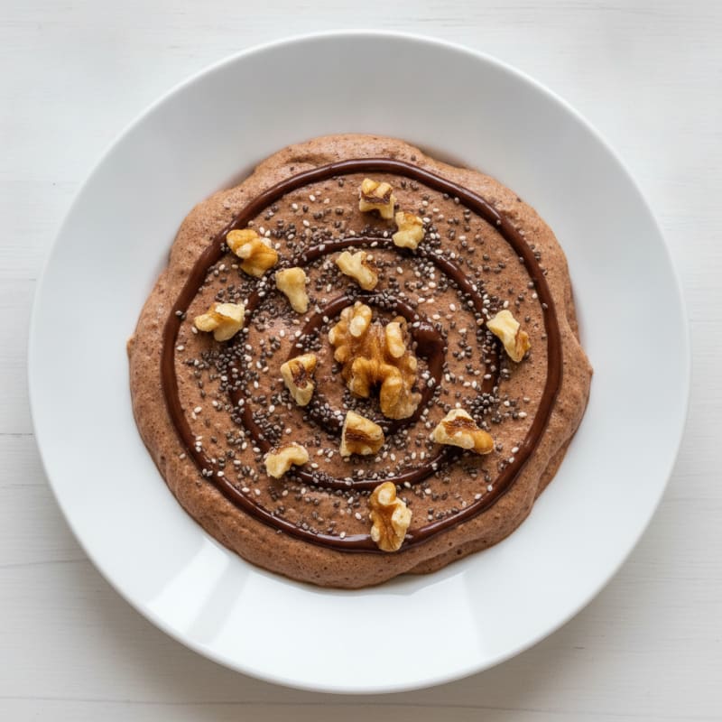 Greek Yogurt Protein Mousse with Cocoa and Chia
