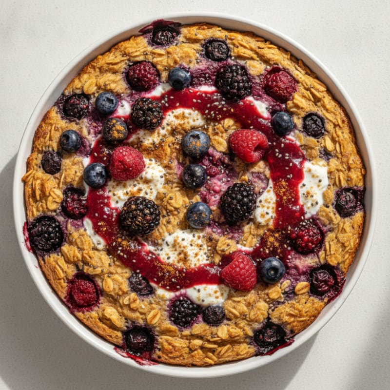 Baked Berry Oatmeal Delight