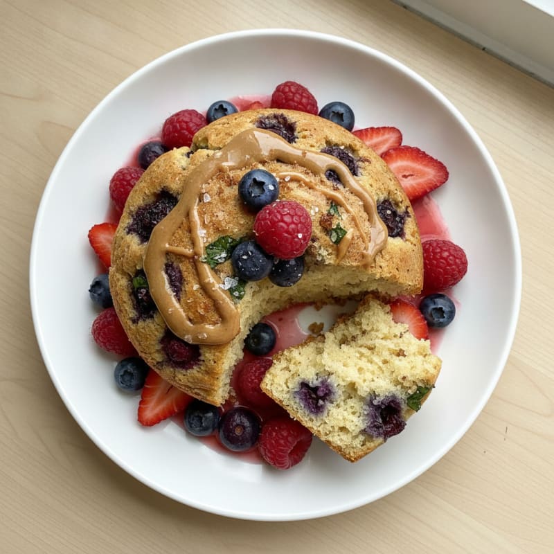 Berry Protein Mug Cake